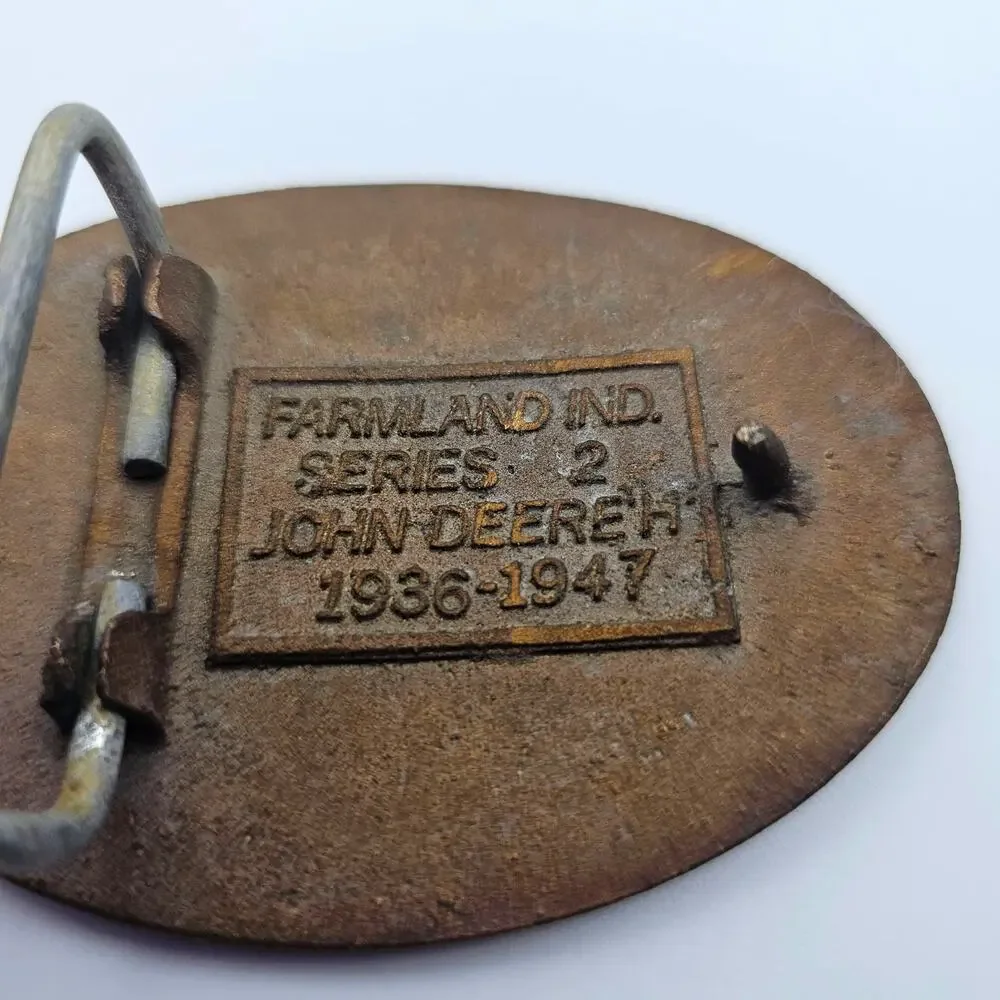 John Deere H 1936-1947 Farmland Ind Ser 2 Belt Buckle Coop Lubricants Super TMS